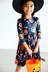 Sweet Tooth 3/4 Sleeve Pocket Twirl Dress - Mila & Rose ® - Flyclothing LLC