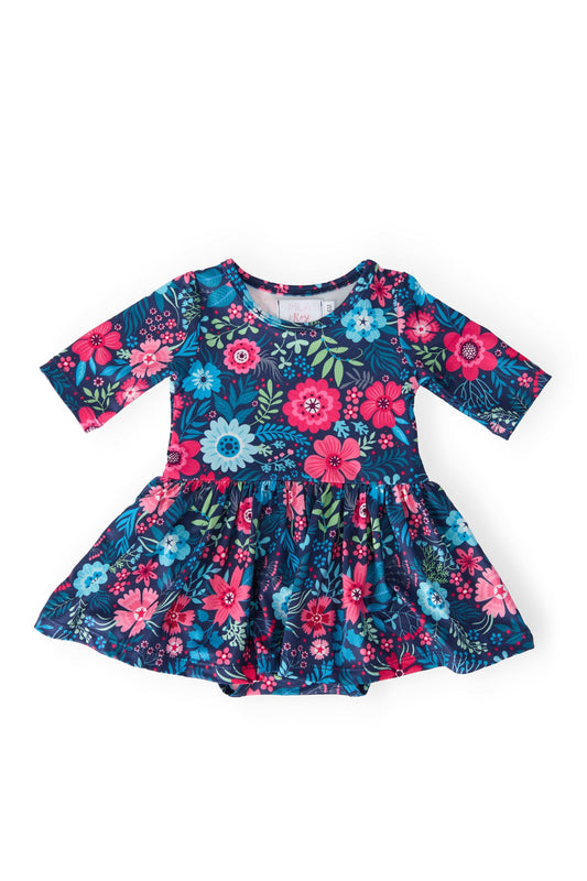 Sweet Gardenia 3/4 Twirl Bodysuit - Mila & Rose ® - Flyclothing LLC