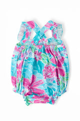 Tropical Punch Ruffle Cross Back Romper - Mila & Rose ® - Flyclothing LLC