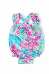 Tropical Punch Ruffle Cross Back Romper - Mila & Rose ® - Flyclothing LLC