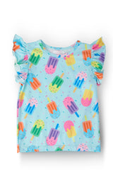 Sweet Treat S/S Ruffle Tee - Mila & Rose ® - Flyclothing LLC