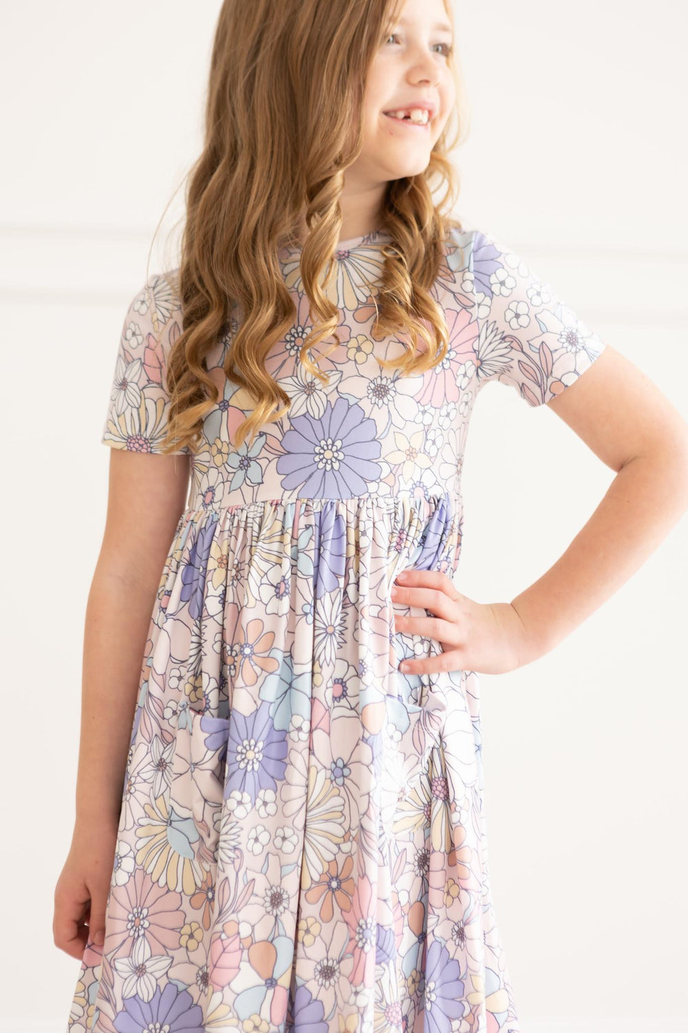 Sweet Escape Floral S/S Pocket Twirl Dress - Mila & Rose ®