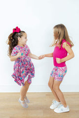 Sweetheart Scribble S/S Pocket Twirl Dress - Mila & Rose ® - Flyclothing LLC