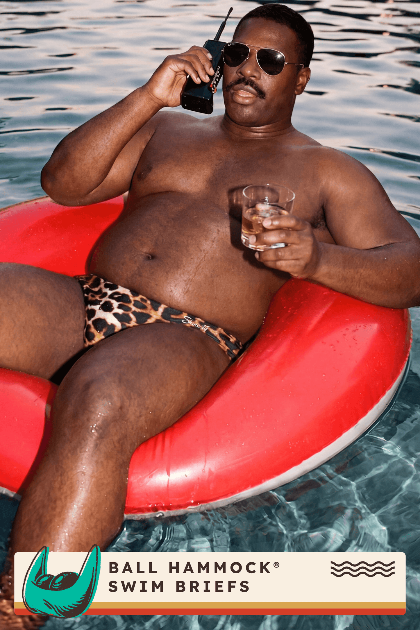 The Hot Spots | Leopard Ball Hammock® Pouch Swim Briefs - Shinesty - Flyclothing LLC
