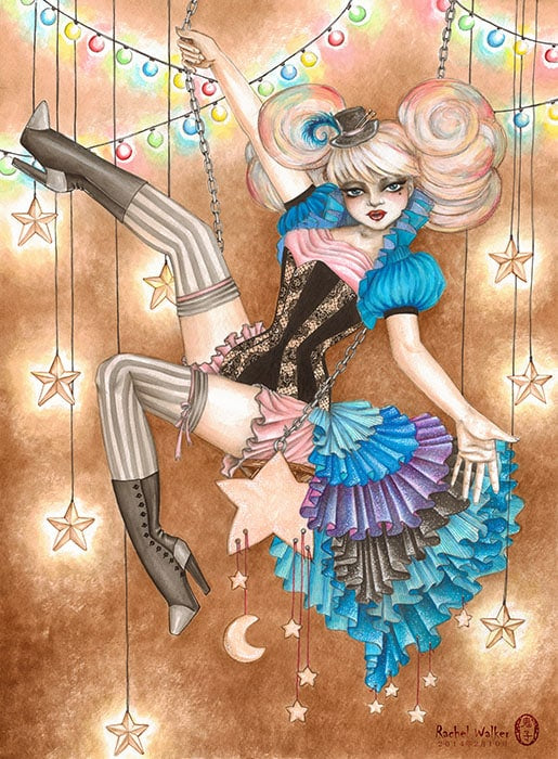 Black Market Art Company Swing on a Star Print