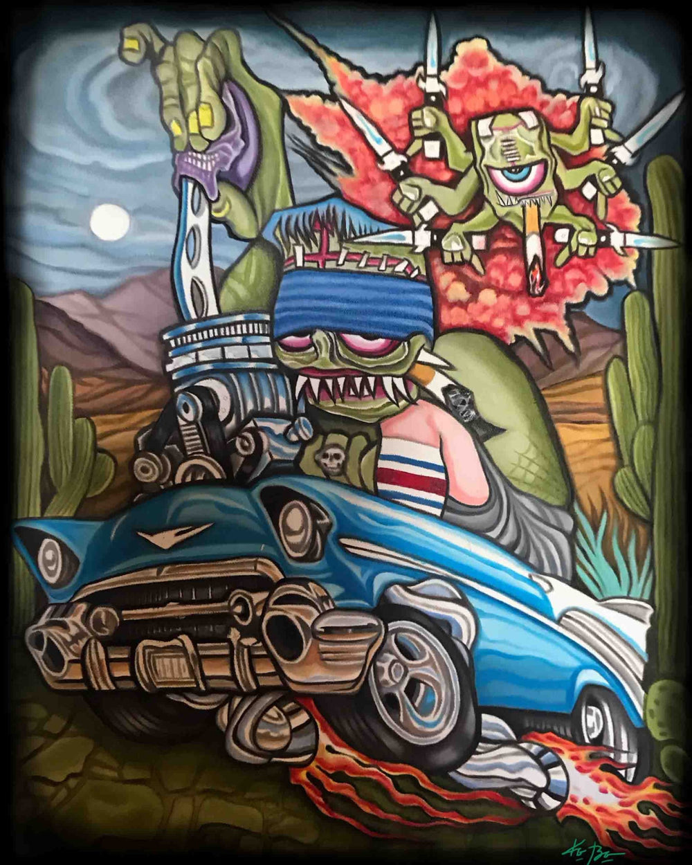 Black Market Art Company Switch Blade Print