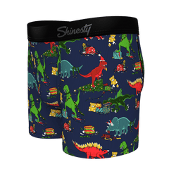 The T-Rexmas | Christmas Dinosaur Boy's Boxer Briefs - Shinesty