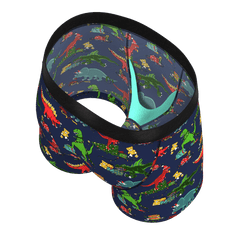 The T-Rexmas | Christmas Dinosaur Boy's Boxer Briefs - Shinesty