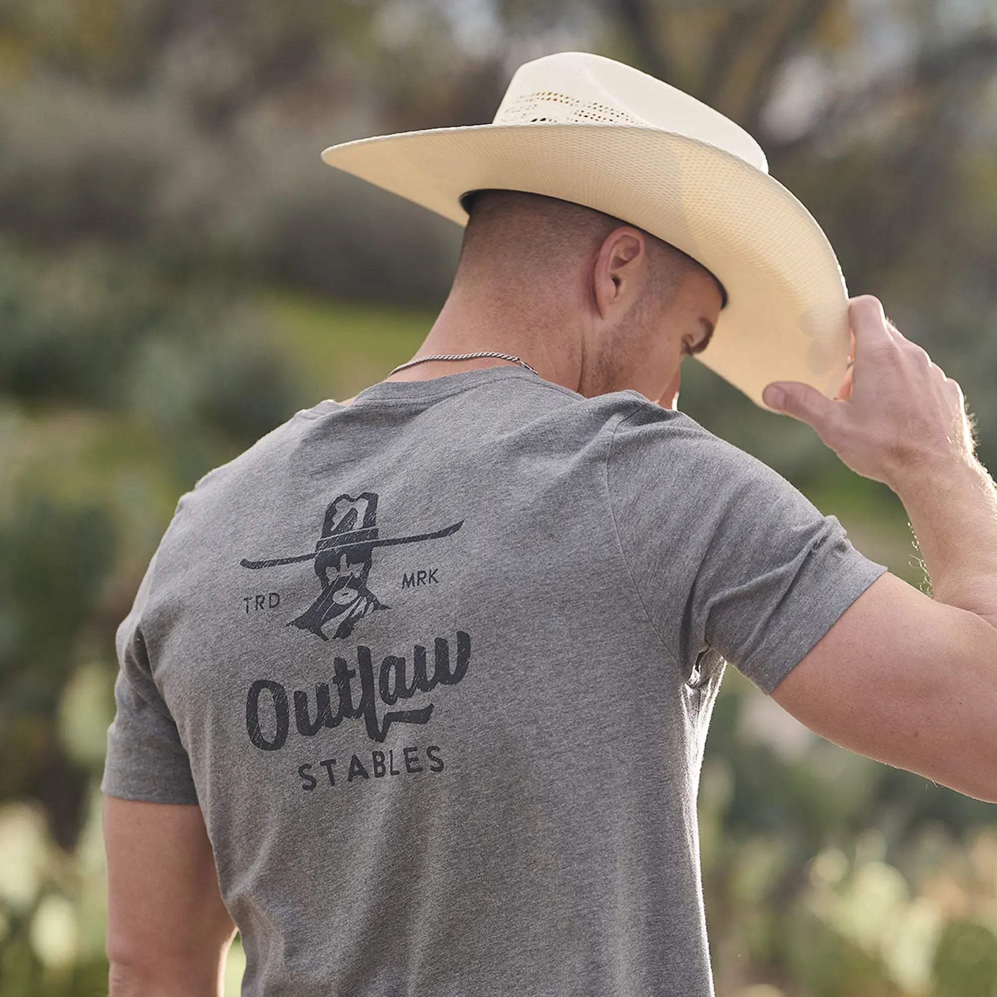 Outlaw Stables T-Shirt - Cowboy Cool - Flyclothing LLC