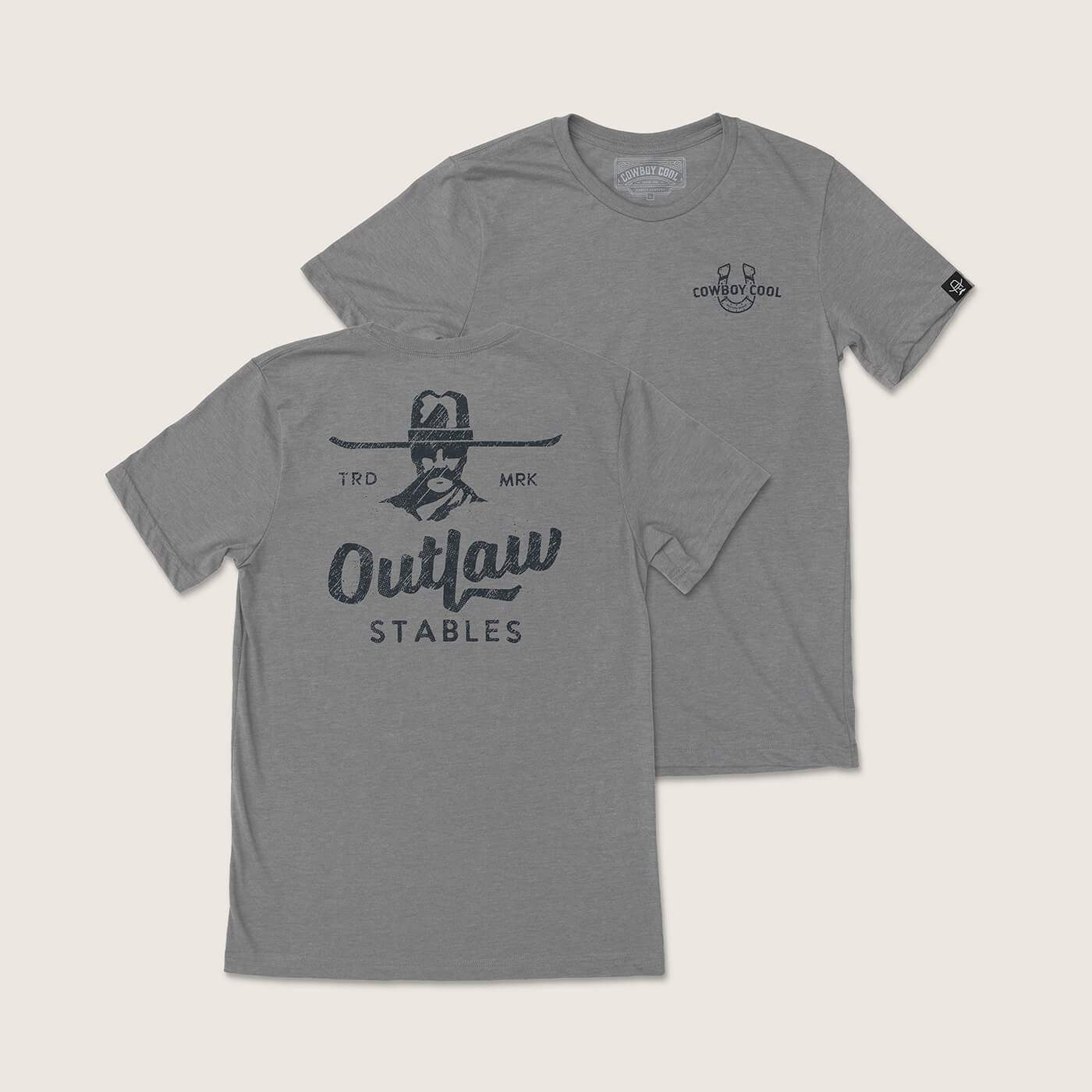 Outlaw Stables T-Shirt - Cowboy Cool - Flyclothing LLC