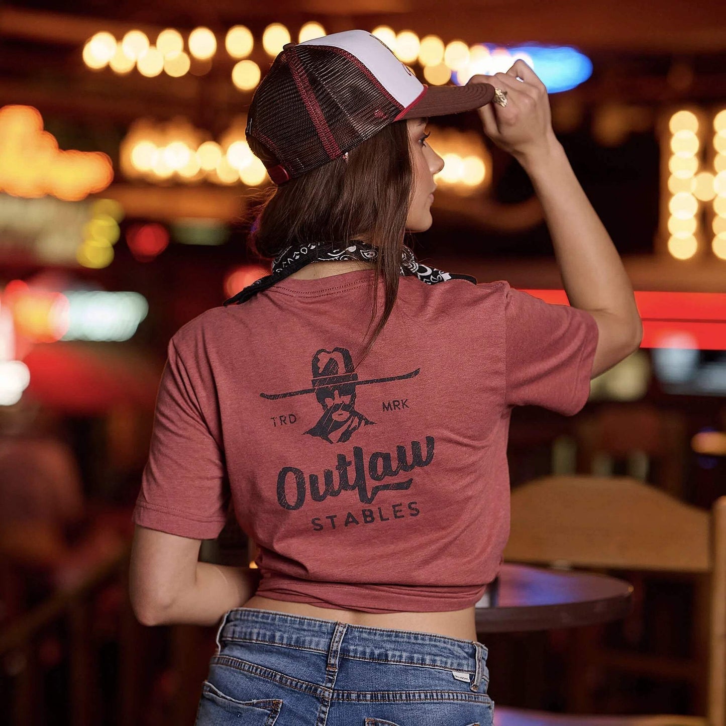 Outlaw Stables T-Shirt - Cowboy Cool - Flyclothing LLC
