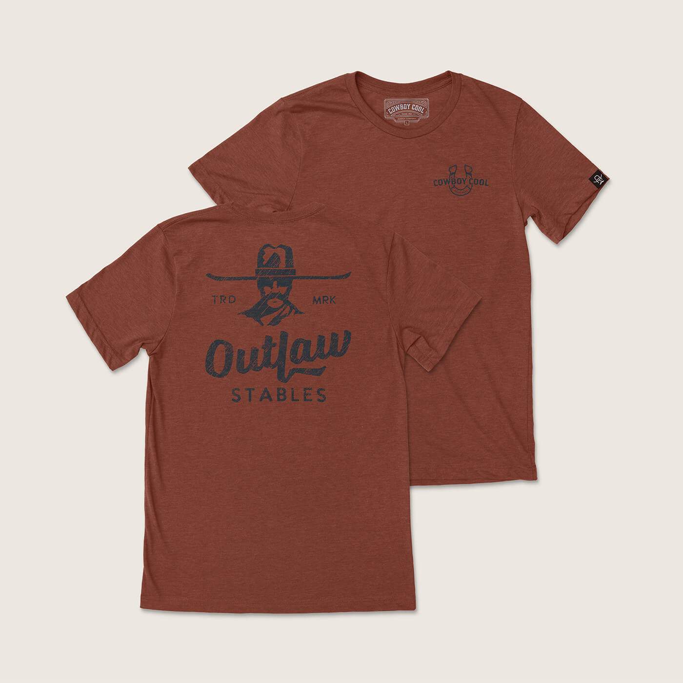 Outlaw Stables T-Shirt - Cowboy Cool - Flyclothing LLC