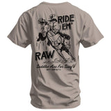 Ride 'Em Raw Saddles Are For Sissy's Men's T-Shirt - DIRTY COWBOY USA - Flyclothing LLC