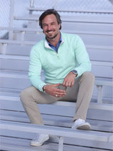 Turnberry Quarter Zip Smooth Knit - White Water Life - Flyclothing LLC
