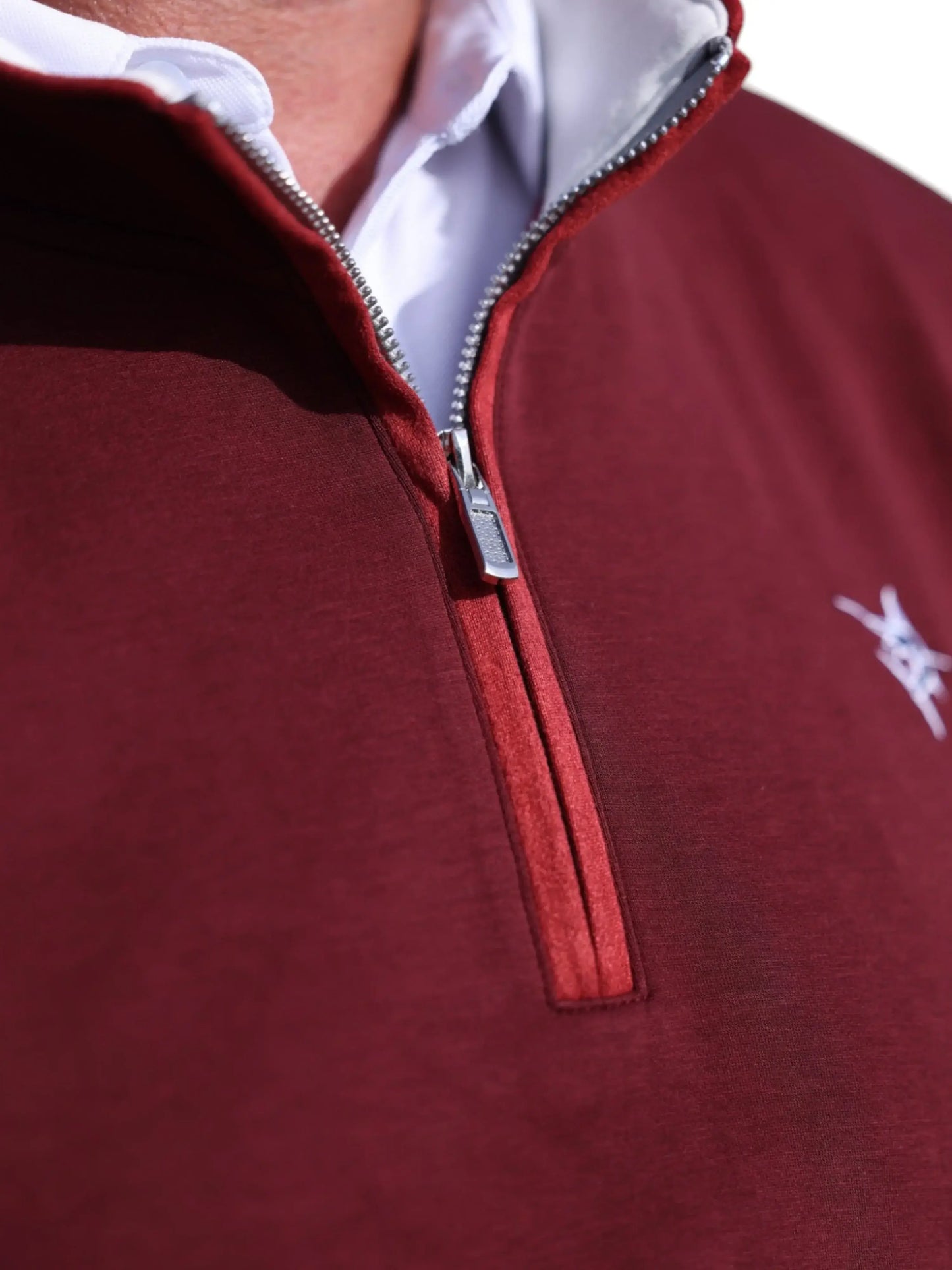 Turnberry Quarter Zip Smooth Knit - White Water Life - Flyclothing LLC