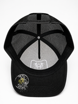 Sleep Token 
Cut Fabric Embroidery Patch,
Screen Print Underbill Black 5 Panel Trucker Hat