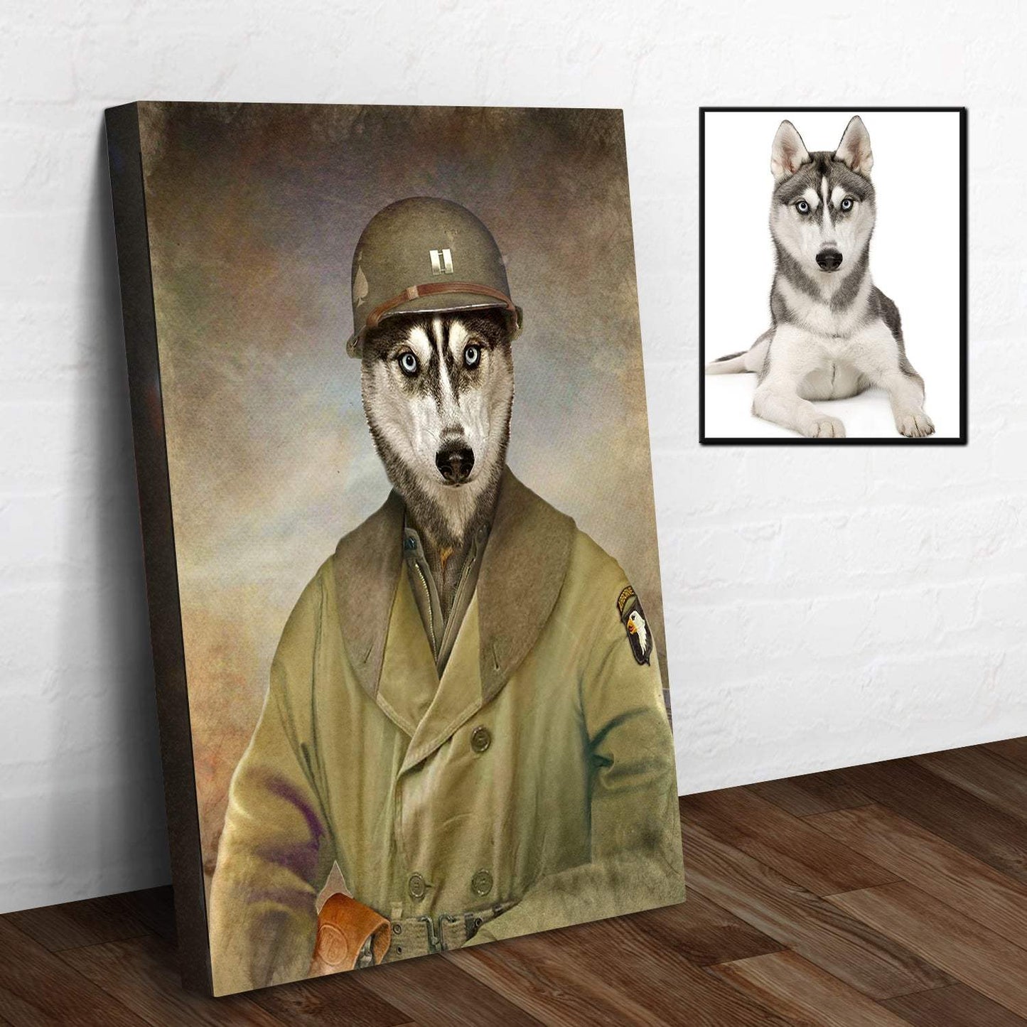 Pet Husky Military Dog Sign - Tailored Canvases - Flyclothing LLC