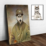 Pet Husky Military Dog Sign - Tailored Canvases - Flyclothing LLC