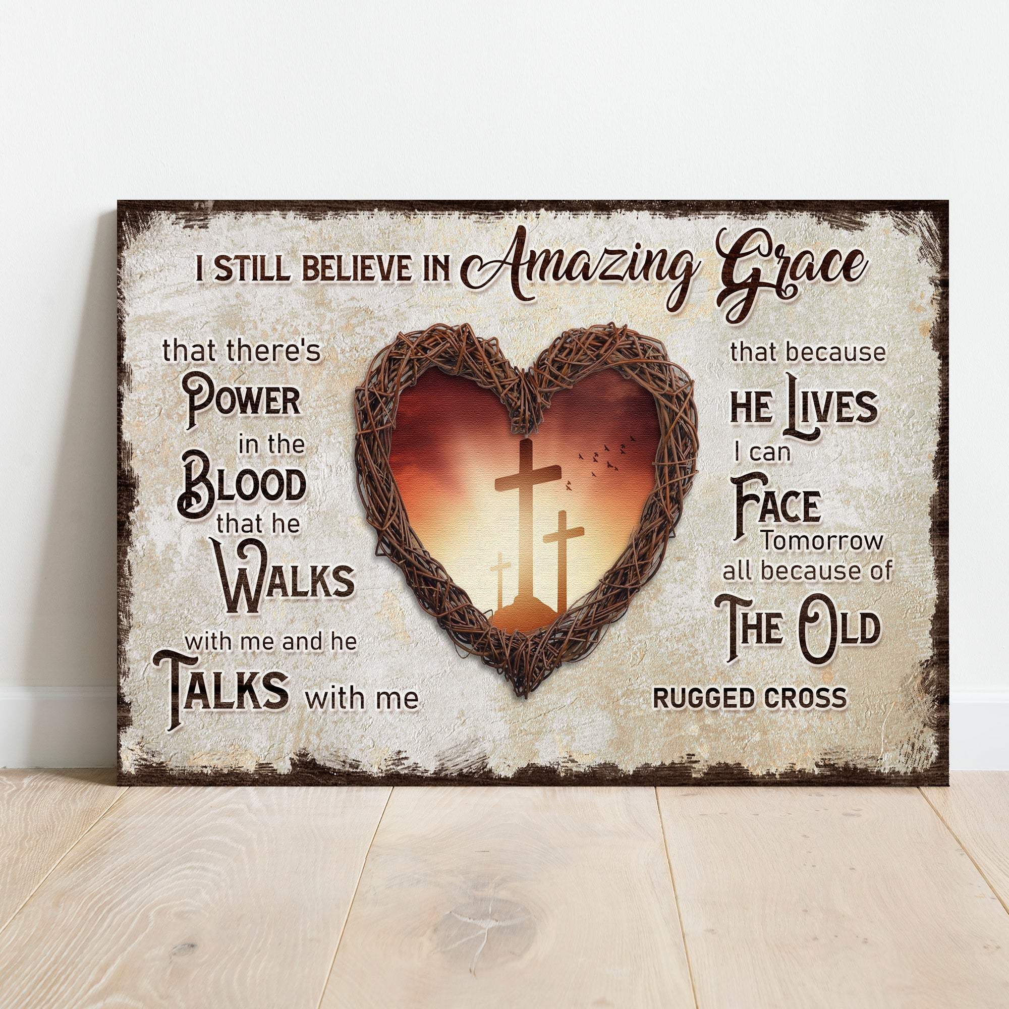 I Still Believe In Amazing Grace Sign V - Tailored Canvases - Flyclothing LLC