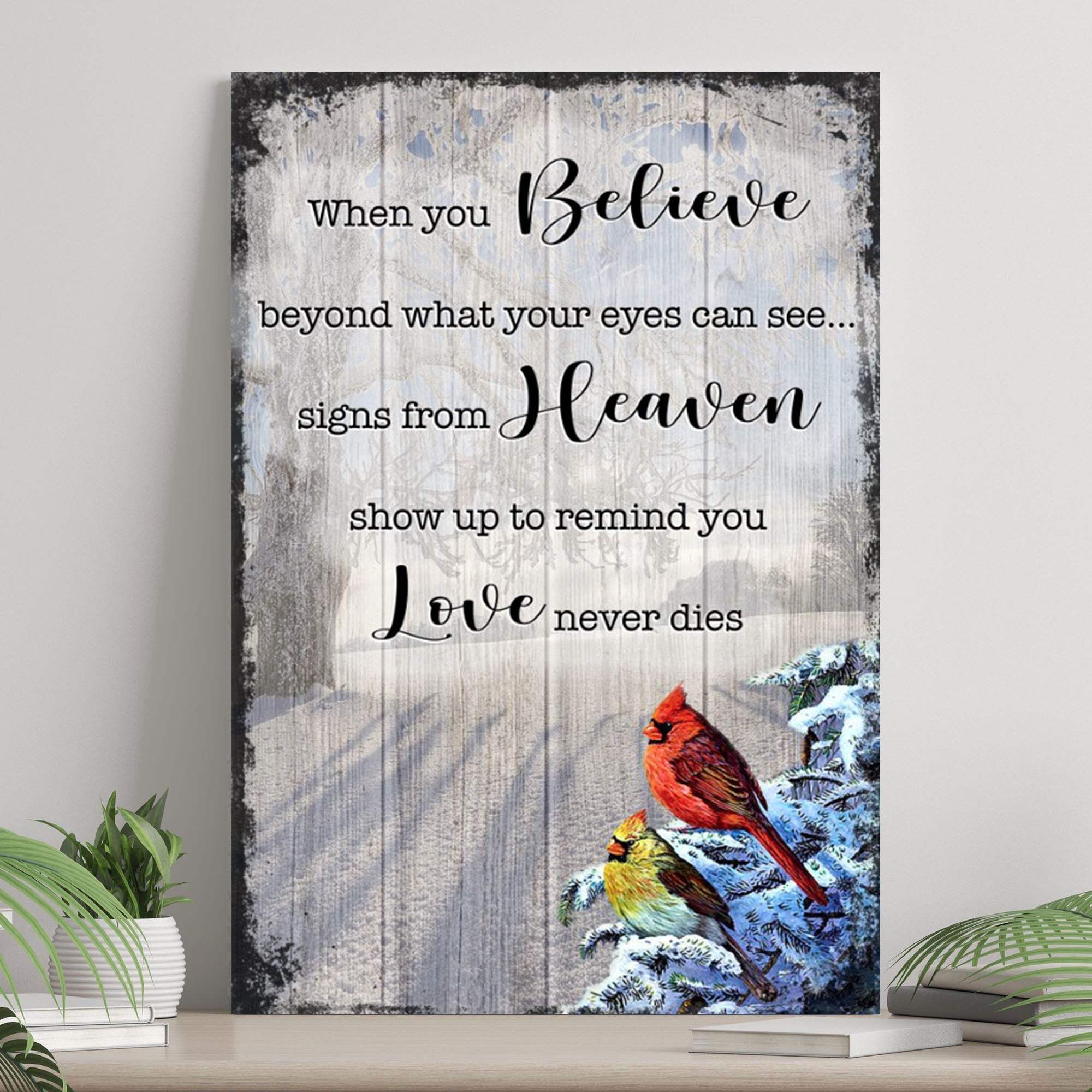 Signs From Heaven That Love Never Dies Sign II - Tailored Canvases - Flyclothing LLC