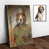 Pet Beagle Military Dog Sign - Tailored Canvases - Flyclothing LLC