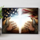 American Faith Canvas Wall Art - Tailored Canvases - Flyclothing LLC