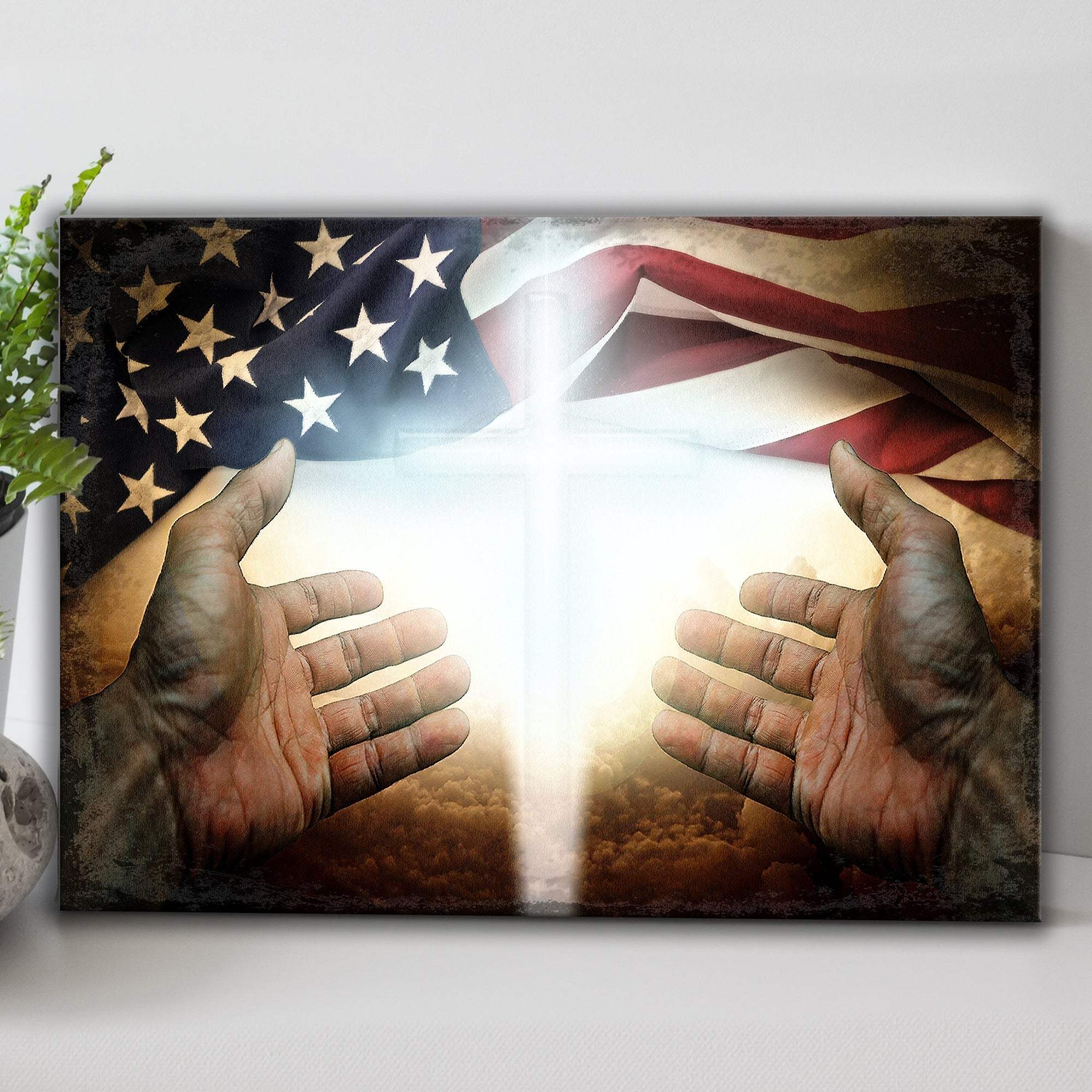 American Faith Canvas Wall Art - Tailored Canvases - Flyclothing LLC