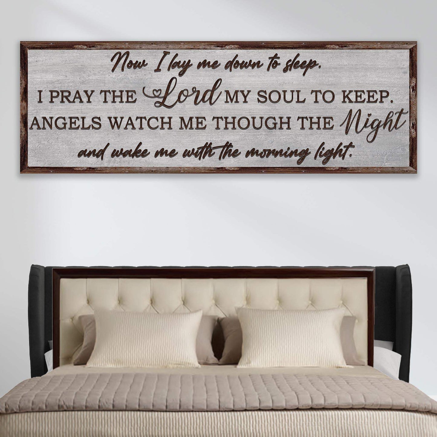 Now I Lay Me Down To Sleep Sign - Tailored Canvases - Flyclothing LLC