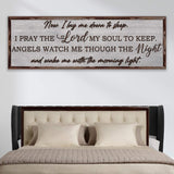 Now I Lay Me Down To Sleep Sign - Tailored Canvases - Flyclothing LLC