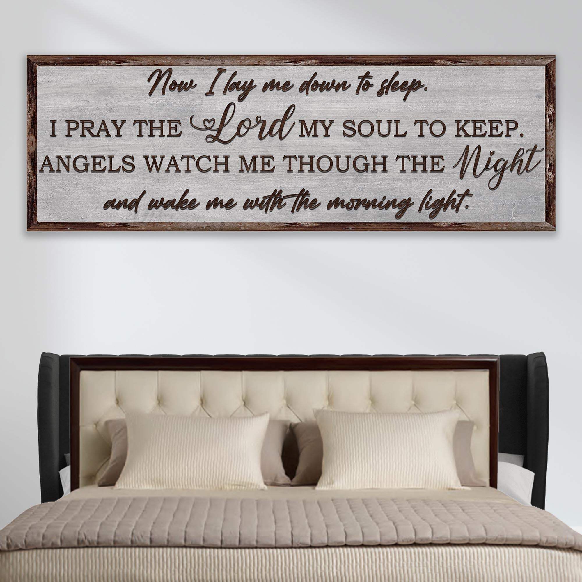 Now I Lay Me Down To Sleep Sign - Tailored Canvases - Flyclothing LLC