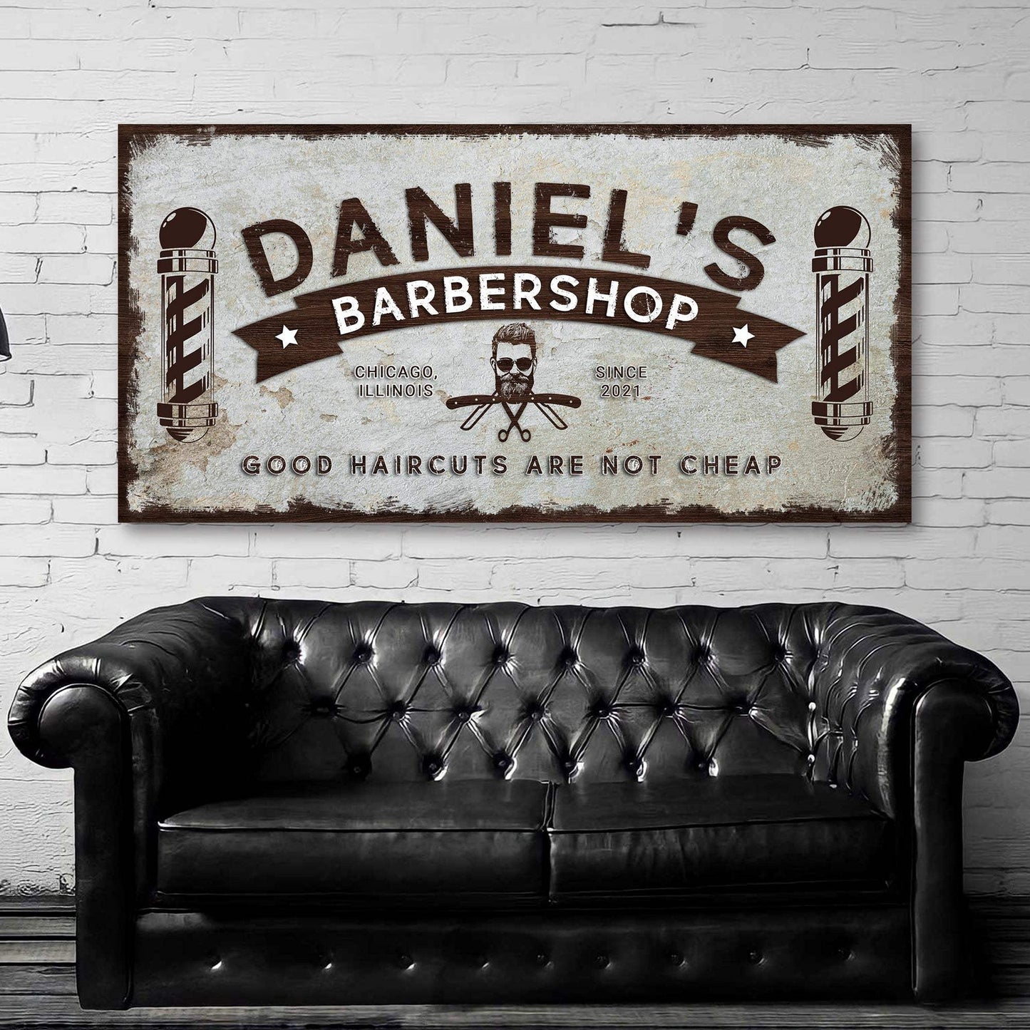 Barbershop Sign - Tailored Canvases - Flyclothing LLC