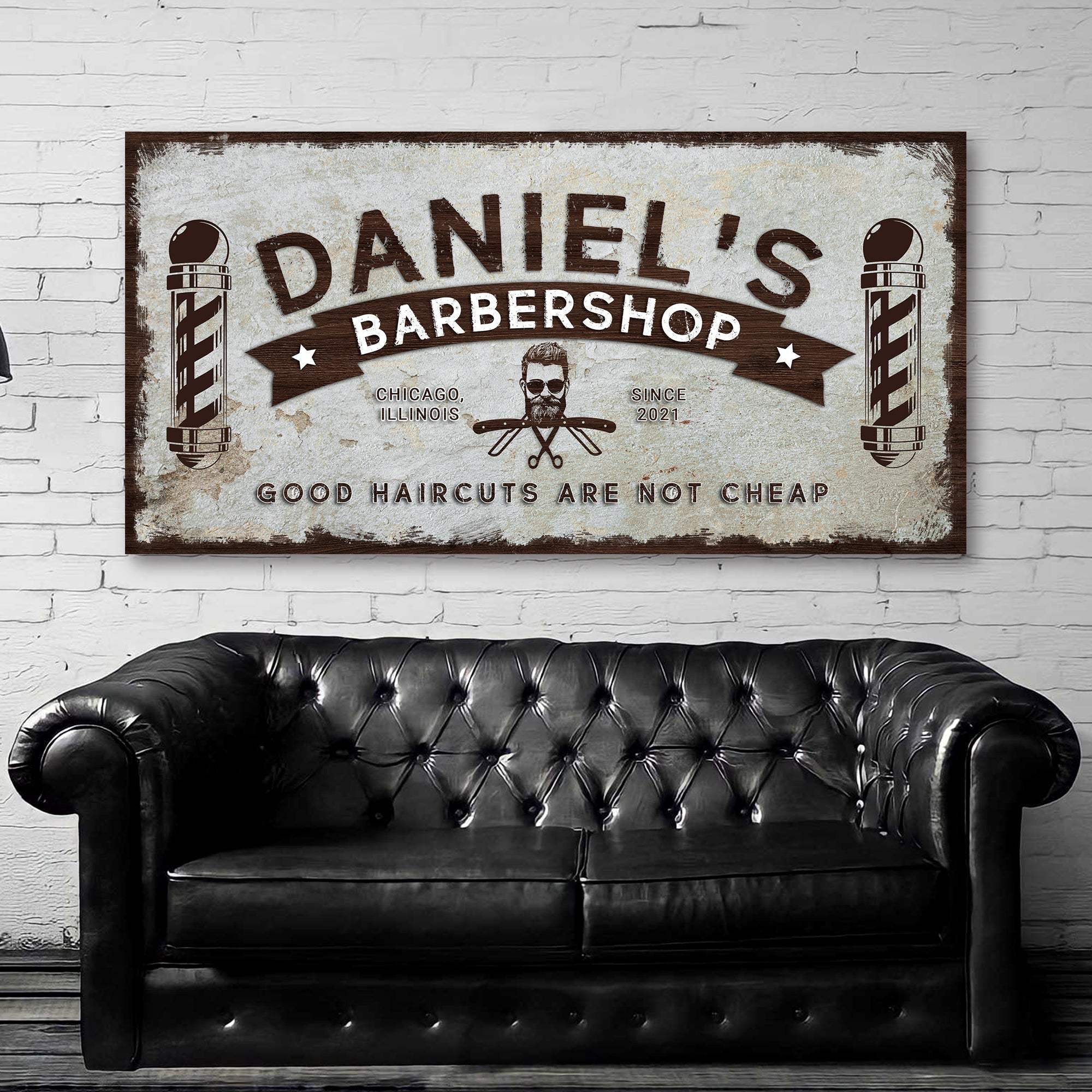 Barbershop Sign - Tailored Canvases - Flyclothing LLC