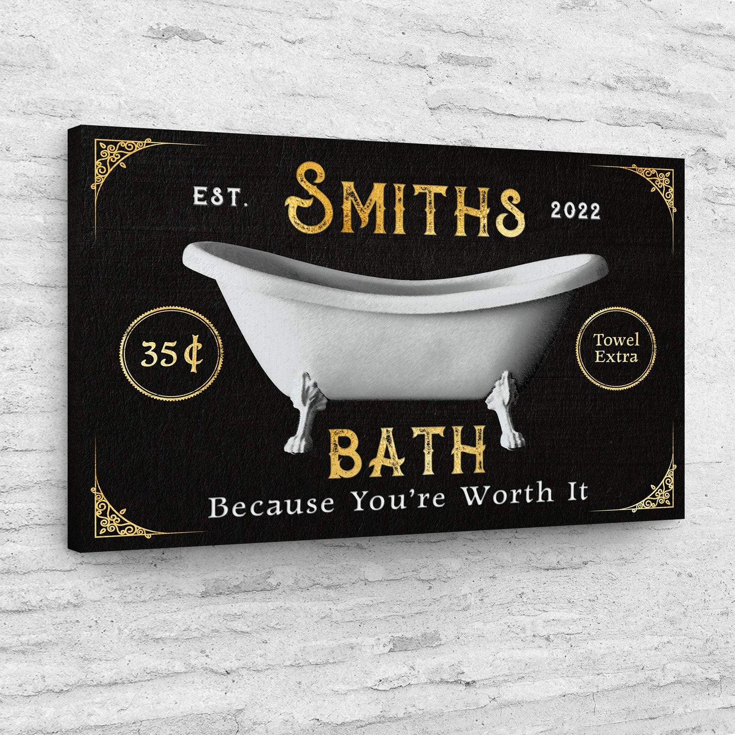 Family Bath Sign II - Tailored Canvases - Flyclothing LLC