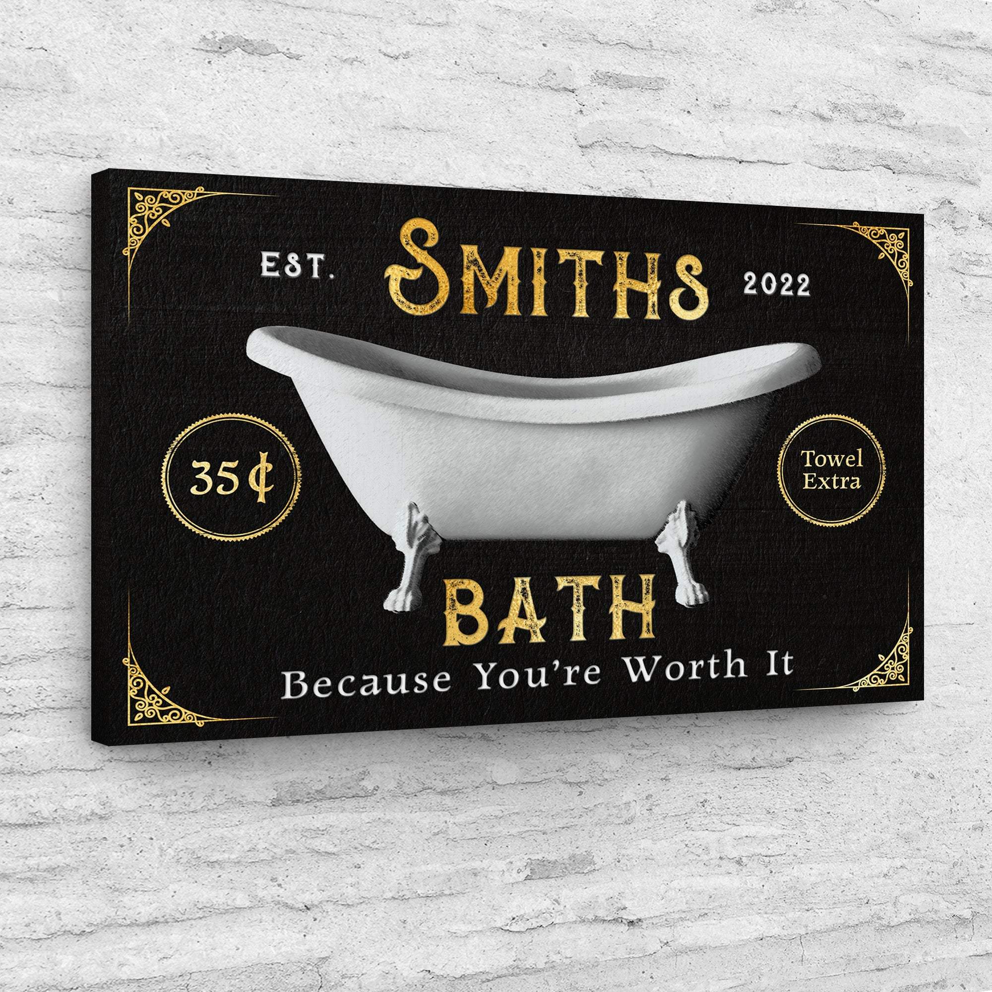 Family Bath Sign II - Tailored Canvases - Flyclothing LLC