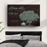 Grow Old Along With Me, The Best Is Yet To Be Sign - Tailored Canvases - Flyclothing LLC
