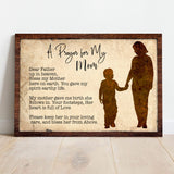 A Prayer For My Mom Mother's Day Gift Sign - Tailored Canvases - Flyclothing LLC