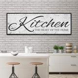 Kitchen Is The Heart Of The Home Sign II - Tailored Canvases - Flyclothing LLC