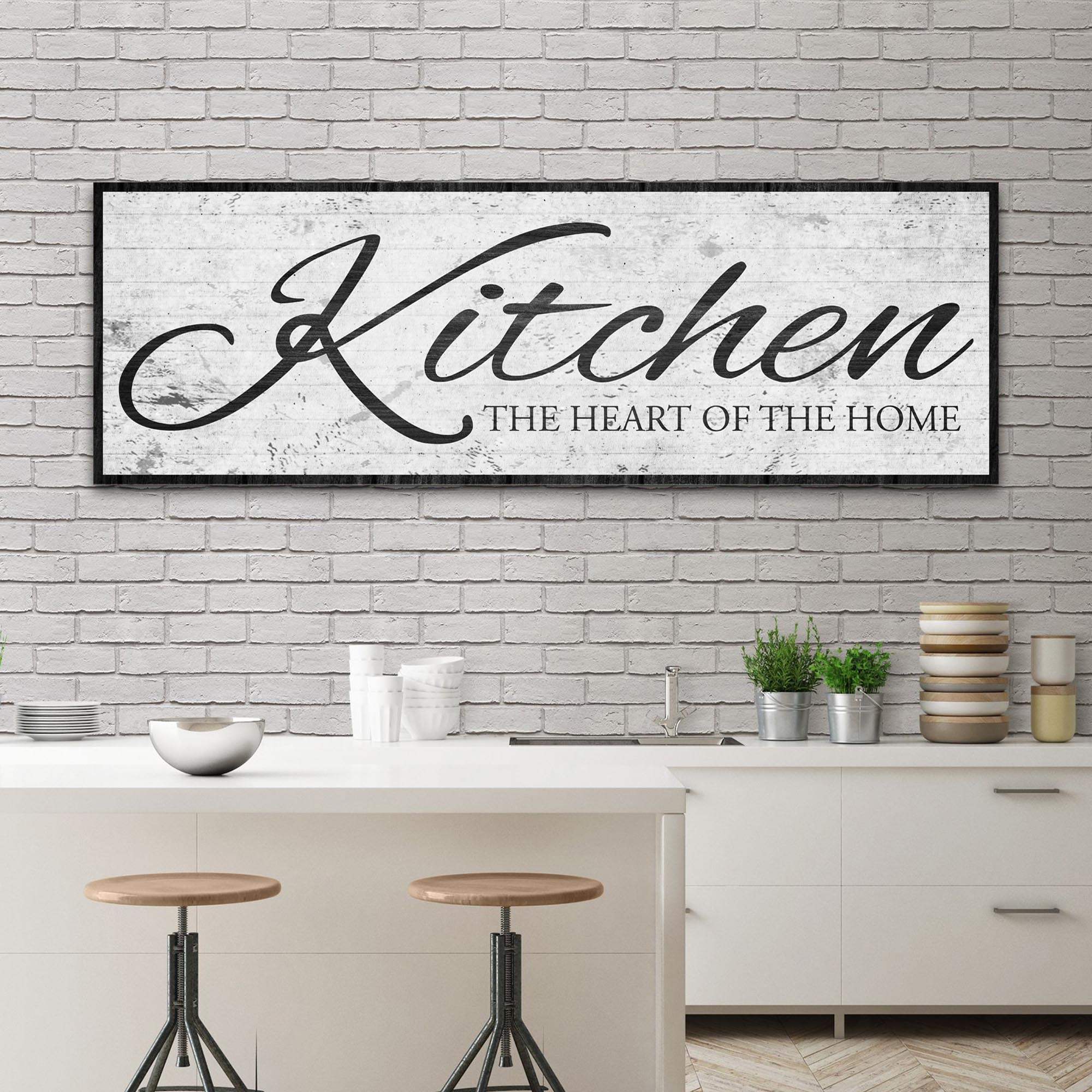 Kitchen Is The Heart Of The Home Sign II - Tailored Canvases - Flyclothing LLC