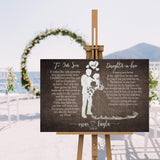To My Son and Daughter In Law Sign - Tailored Canvases - Flyclothing LLC