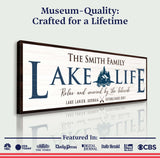 Personalized Lake Life Sign - Tailored Canvases - Flyclothing LLC