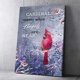 Cardinals Appear When Angels Are Near Sign III - Tailored Canvases - Flyclothing LLC