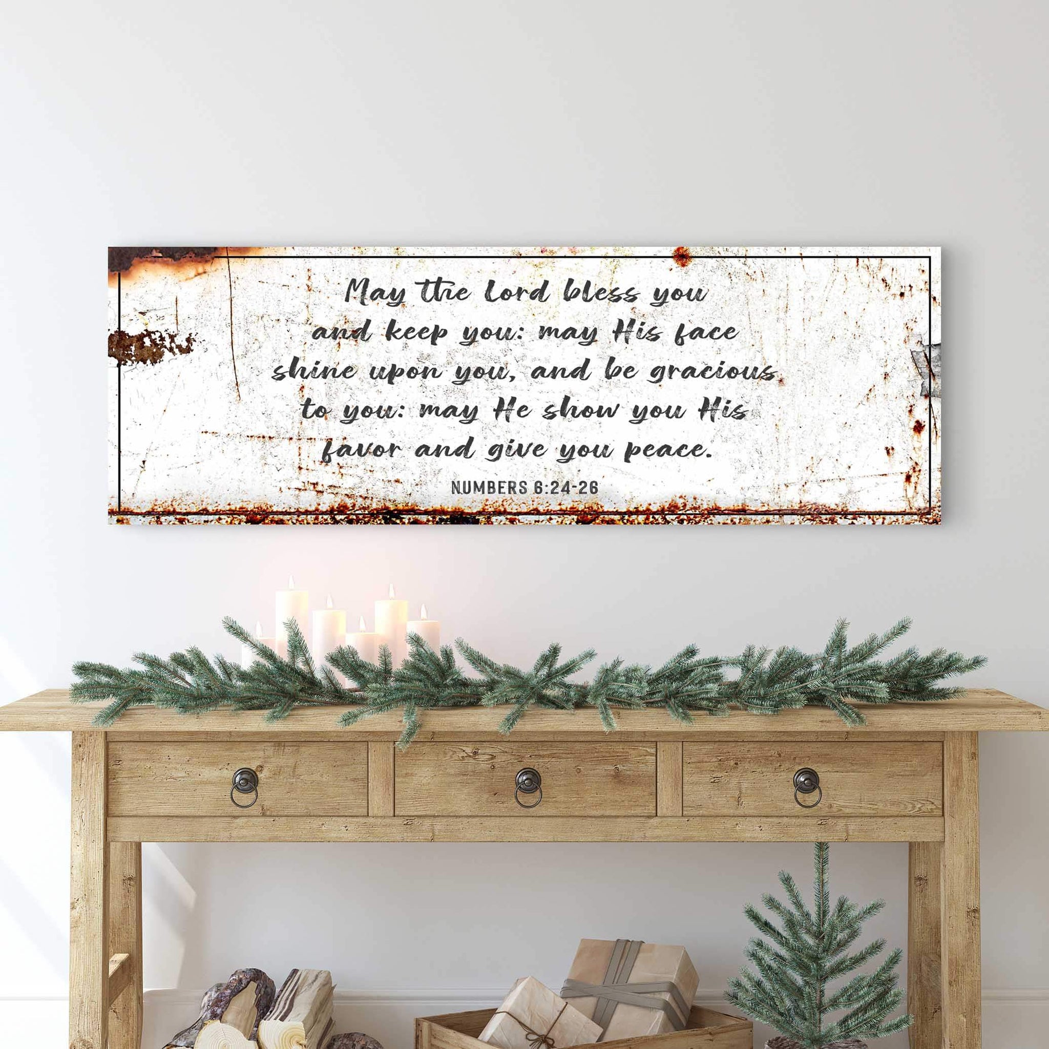 Numbers 6:24-26 - May The Lord Bless You Sign - Tailored Canvases - Flyclothing LLC