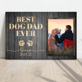 Best Dog Dad Ever Sign II - Tailored Canvases - Flyclothing LLC