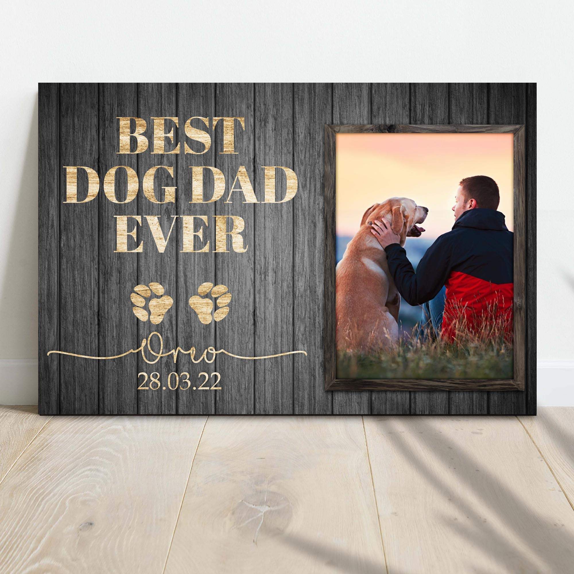 Best Dog Dad Ever Sign II - Tailored Canvases - Flyclothing LLC