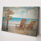 Beach Couple Names Sign - Tailored Canvases - Flyclothing LLC