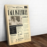 Newspaper Retirement Gift Sign - Tailored Canvases - Flyclothing LLC