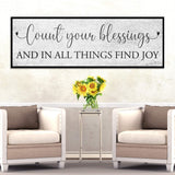 Count Your Blessings Sign III - Tailored Canvases - Flyclothing LLC