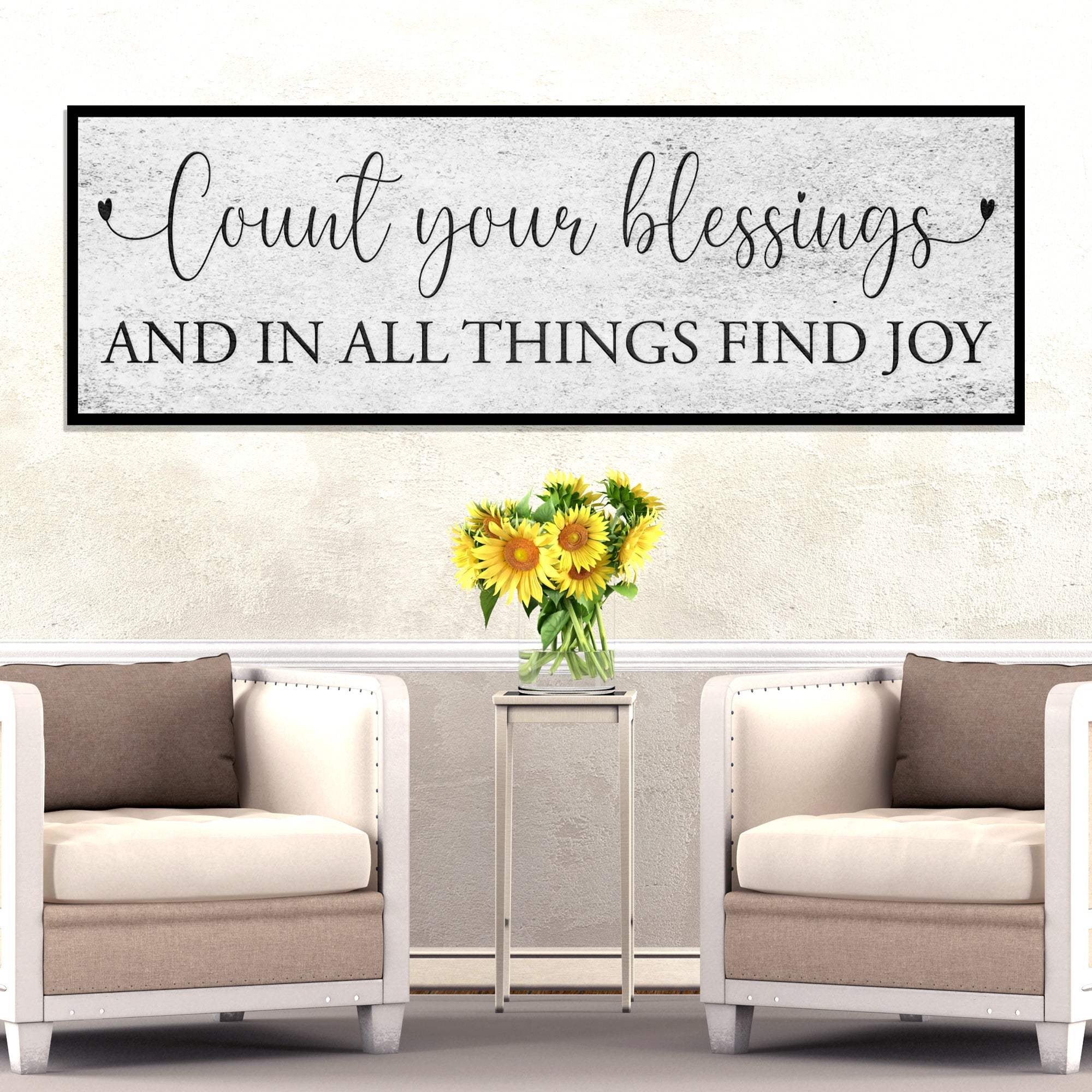 Count Your Blessings Sign III - Tailored Canvases - Flyclothing LLC
