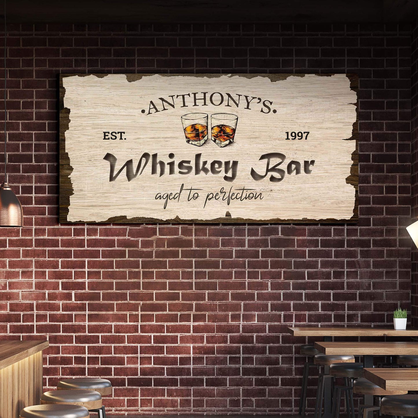 Whiskey Bar Sign II - Tailored Canvases - Flyclothing LLC