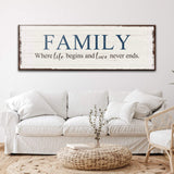 8 Powerful Words Family Sign II - Tailored Canvases - Flyclothing LLC